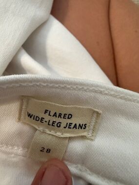 Madewell Flared Wide-Leg Jeans - White